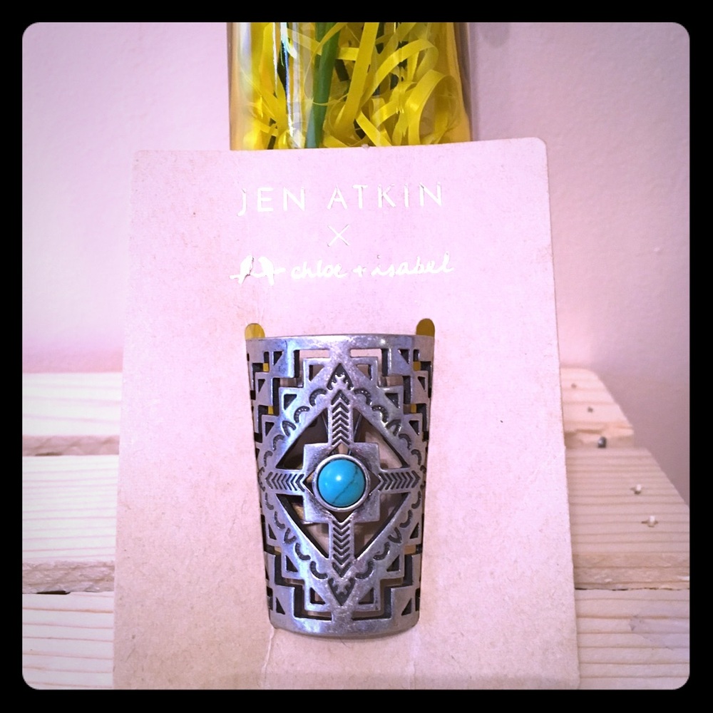 Tourqoise and Silver Ponytail Clip Hair Accessory